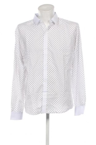 Ανδρικό πουκάμισο Aowofs, Μέγεθος M, Χρώμα Λευκό, Τιμή 7,59 €