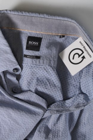 Ανδρικό πουκάμισο BOSS, Μέγεθος M, Χρώμα Μπλέ, Τιμή 82,96 €