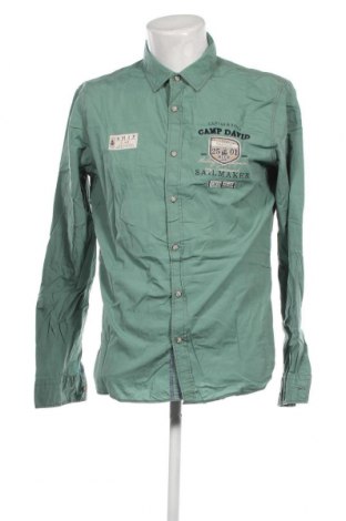 Ανδρικό πουκάμισο Camp David, Μέγεθος M, Χρώμα Πράσινο, Τιμή 28,92 €
