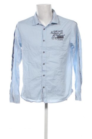 Мъжка риза Camp David, Размер M, Цвят Син, Цена 46,75 лв.