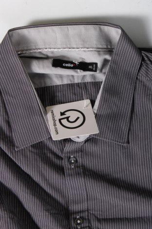 Ανδρικό πουκάμισο Celio, Μέγεθος XXL, Χρώμα Γκρί, Τιμή 6,10 €
