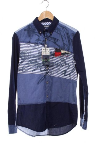 Ανδρικό πουκάμισο Desigual, Μέγεθος M, Χρώμα Μπλέ, Τιμή 49,46 €
