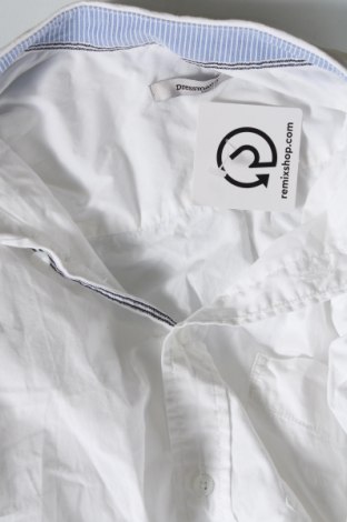Ανδρικό πουκάμισο Dressmann, Μέγεθος M, Χρώμα Λευκό, Τιμή 10,76 €