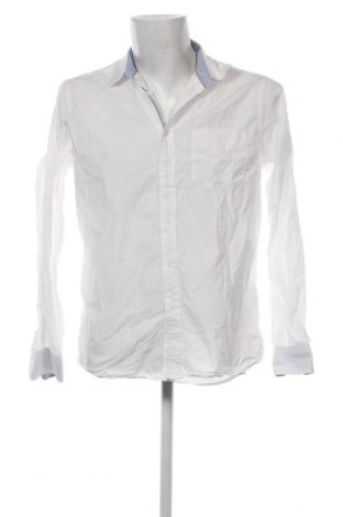 Ανδρικό πουκάμισο Dressmann, Μέγεθος M, Χρώμα Λευκό, Τιμή 10,76 €