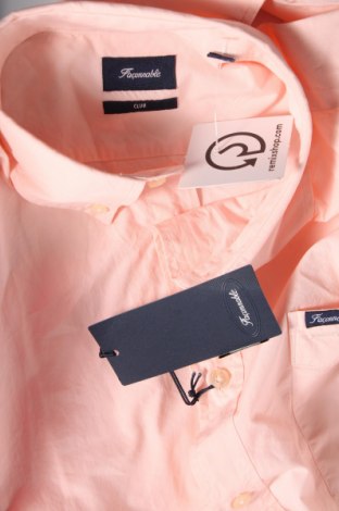 Męska koszula Faconnable, Rozmiar XL, Kolor Różowy, Cena 558,47 zł