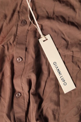 Ανδρικό πουκάμισο Gianni Lupo, Μέγεθος XL, Χρώμα Καφέ, Τιμή 20,64 €
