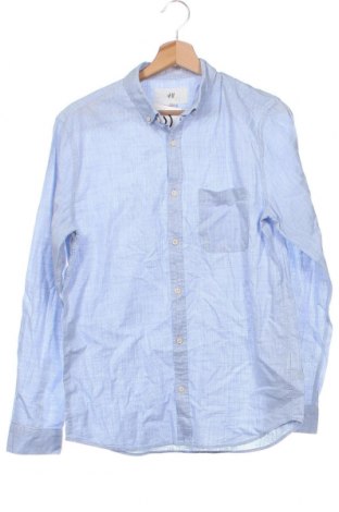 Мъжка риза H&M, Размер S, Цвят Син, Цена 29,00 лв.