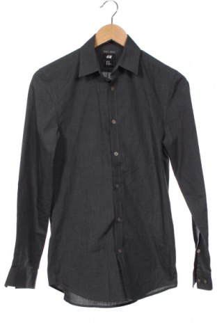 Ανδρικό πουκάμισο H&M, Μέγεθος XS, Χρώμα Γκρί, Τιμή 10,76 €