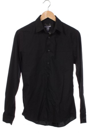 Мъжка риза H&M, Размер S, Цвят Черен, Цена 31,75 лв.