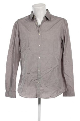 Мъжка риза H&M, Размер L, Цвят Сив, Цена 46,00 лв.