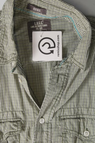 Ανδρικό πουκάμισο H&M L.O.G.G., Μέγεθος S, Χρώμα Πράσινο, Τιμή 6,97 €