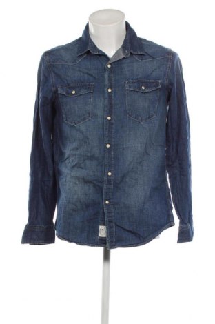 Ανδρικό πουκάμισο H&M L.O.G.G., Μέγεθος M, Χρώμα Μπλέ, Τιμή 17,94 €