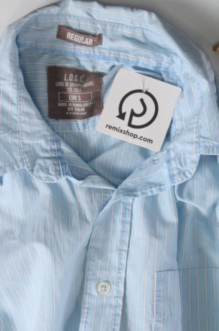 Herrenhemd H&M L.O.G.G., Größe S, Farbe Blau, Preis € 6,02
