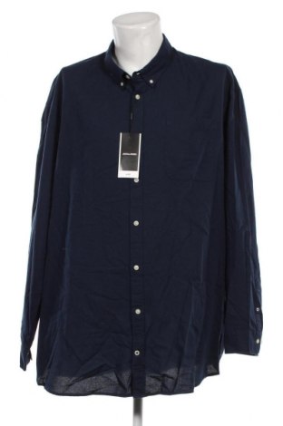 Ανδρικό πουκάμισο Jack & Jones, Μέγεθος 5XL, Χρώμα Μπλέ, Τιμή 39,69 €