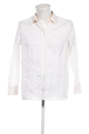 Herrenhemd Jacques Britt, Größe M, Farbe Weiß, Preis 17,44 €