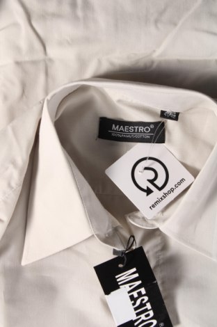 Мъжка риза Maestro, Размер L, Цвят Бежов, Цена 30,80 лв.