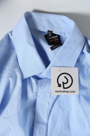 Ανδρικό πουκάμισο Olymp, Μέγεθος M, Χρώμα Μπλέ, Τιμή 15,35 €