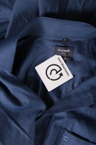 Ανδρικό πουκάμισο Olymp, Μέγεθος M, Χρώμα Μπλέ, Τιμή 21,73 €