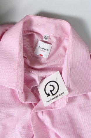 Ανδρικό πουκάμισο Olymp, Μέγεθος L, Χρώμα Ρόζ , Τιμή 17,00 €