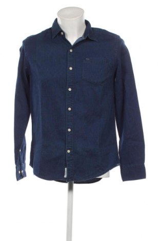 Herrenhemd Pepe Jeans, Größe M, Farbe Blau, Preis 12,14 €