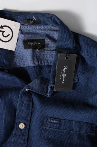 Ανδρικό πουκάμισο Pepe Jeans, Μέγεθος L, Χρώμα Μπλέ, Τιμή 32,60 €