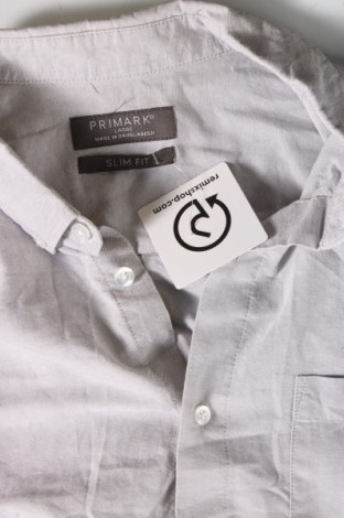 Мъжка риза Primark, Размер L, Цвят Сив, Цена 17,40 лв.
