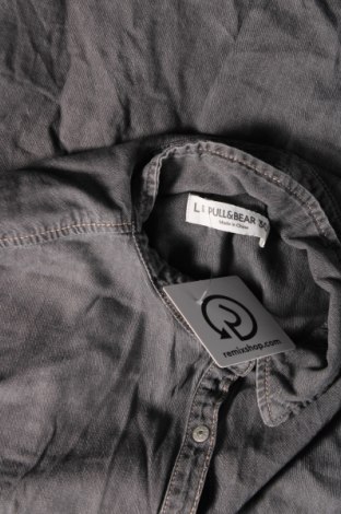 Ανδρικό πουκάμισο Pull&Bear, Μέγεθος L, Χρώμα Γκρί, Τιμή 8,01 €