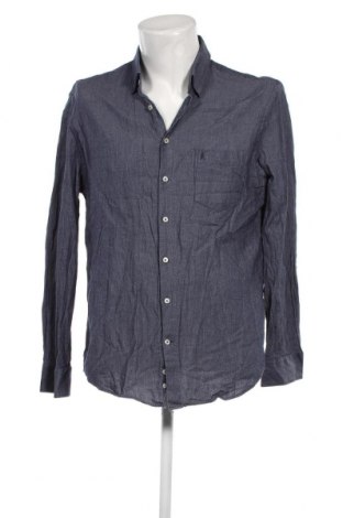 Ανδρικό πουκάμισο Ragman, Μέγεθος XL, Χρώμα Μπλέ, Τιμή 21,03 €