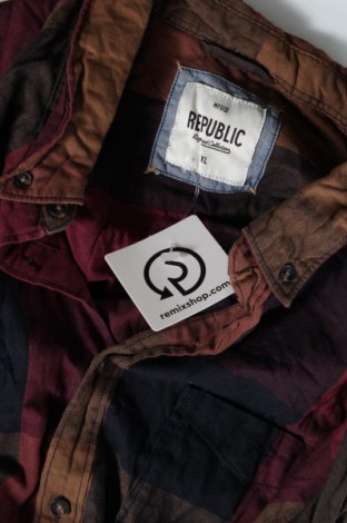 Ανδρικό πουκάμισο Republic, Μέγεθος XL, Χρώμα Πολύχρωμο, Τιμή 8,43 €