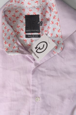 Ανδρικό πουκάμισο Riccovero, Μέγεθος S, Χρώμα Ρόζ , Τιμή 4,70 €