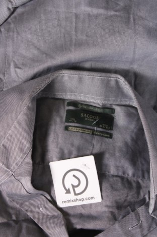 Herrenhemd Sacoor brothers, Größe L, Farbe Grau, Preis 5,74 €