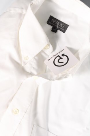 Мъжка риза Sergio, Размер L, Цвят Бял, Цена 29,00 лв.
