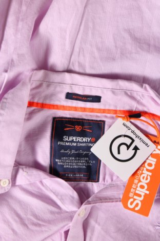 Pánská košile  Superdry, Velikost L, Barva Růžová, Cena  1 275,00 Kč
