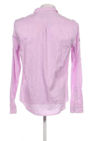 Мъжка риза Superdry, Размер L, Цвят Розов, Цена 88,00 лв.