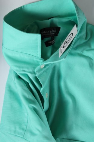 Herrenhemd Tailor & Son, Größe XL, Farbe Grün, Preis 8,10 €