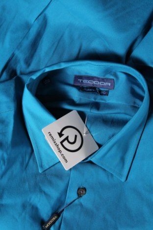 Ανδρικό πουκάμισο Teodor, Μέγεθος L, Χρώμα Μπλέ, Τιμή 22,45 €
