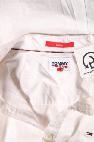 Cămașă de bărbați Tommy Jeans, Mărime XL, Culoare Alb, Preț 301,88 Lei