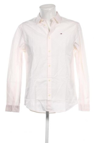 Ανδρικό πουκάμισο Tommy Jeans, Μέγεθος L, Χρώμα Λευκό, Τιμή 49,79 €