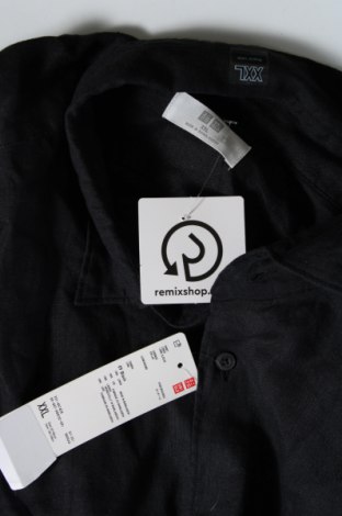 Ανδρικό πουκάμισο Uniqlo, Μέγεθος XXL, Χρώμα Μαύρο, Τιμή 39,00 €