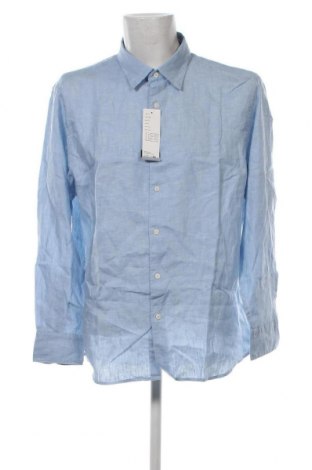 Ανδρικό πουκάμισο Uniqlo, Μέγεθος XXL, Χρώμα Μπλέ, Τιμή 24,18 €