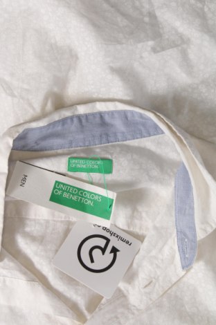 Herrenhemd United Colors Of Benetton, Größe S, Farbe Weiß, Preis € 17,39