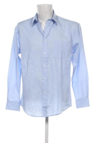 Мъжка риза Van Linnen, Размер M, Цвят Син, Цена 29,01 лв.