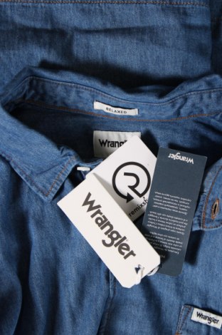 Ανδρικό πουκάμισο Wrangler, Μέγεθος L, Χρώμα Μπλέ, Τιμή 28,39 €