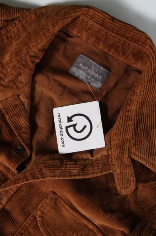 Ανδρικό πουκάμισο Zara Man, Μέγεθος S, Χρώμα Καφέ, Τιμή 7,36 €