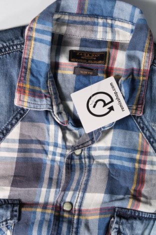 Ανδρικό πουκάμισο Zara Man, Μέγεθος L, Χρώμα Μπλέ, Τιμή 21,03 €