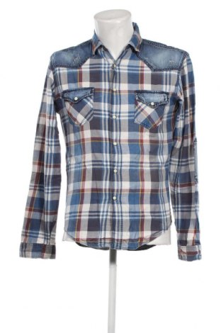 Мъжка риза Zara Man, Размер L, Цвят Син, Цена 19,38 лв.
