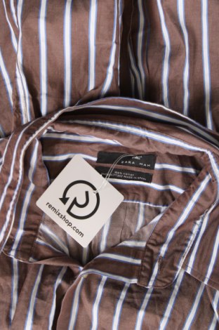 Herrenhemd Zara Man, Größe L, Farbe Braun, Preis 11,59 €