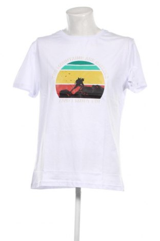Męski T-shirt, Rozmiar XL, Kolor Biały, Cena 55,97 zł