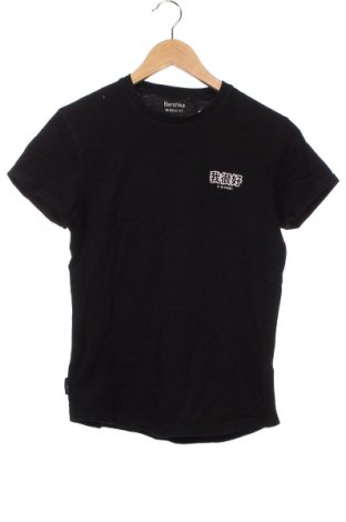 Мъжка тениска Bershka, Размер XS, Цвят Черен, Цена 7,80 лв.