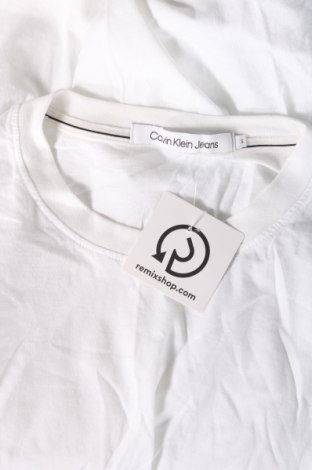 Herren T-Shirt Calvin Klein Jeans, Größe S, Farbe Weiß, Preis 39,69 €